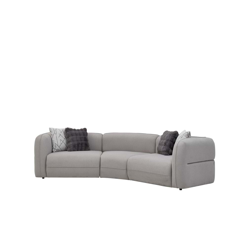 MONDI ALESSA ÜÇLÜ C KOLTUK GRİ