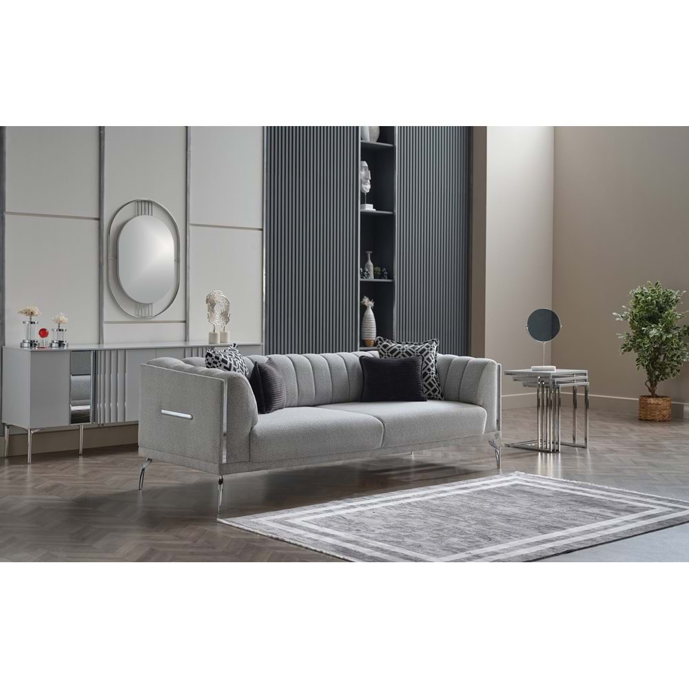 MONDI ARES ÜÇLÜ KOLTUK GRI