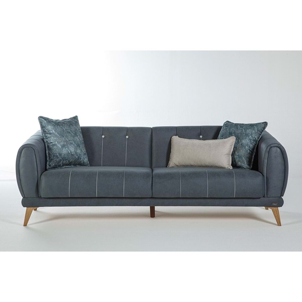 MONDI LAVIN ÜÇLÜ KOLTUK SOMON BATIK DÜZ