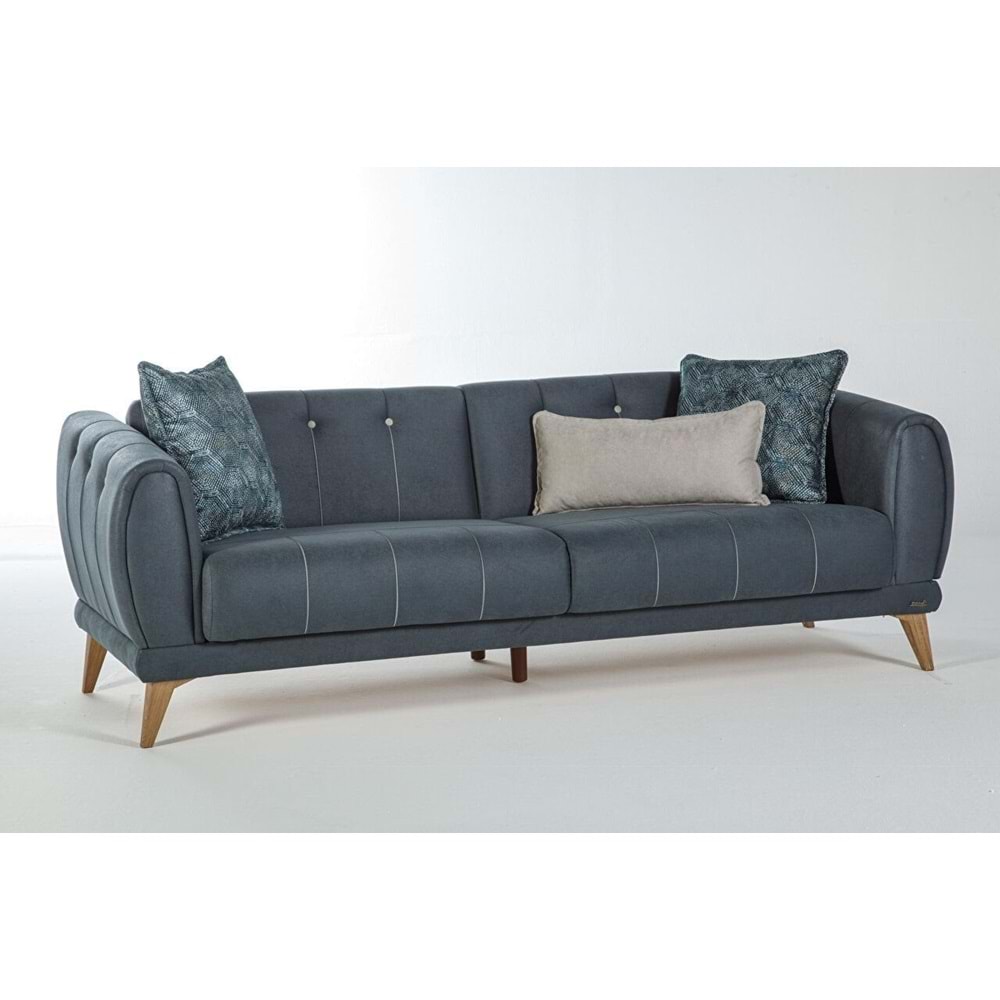 MONDI LAVIN ÜÇLÜ KOLTUK SOMON BATIK DÜZ