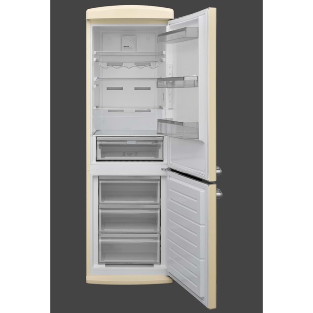 FİNLUX RETRO BEJ NO FROST 373 LT