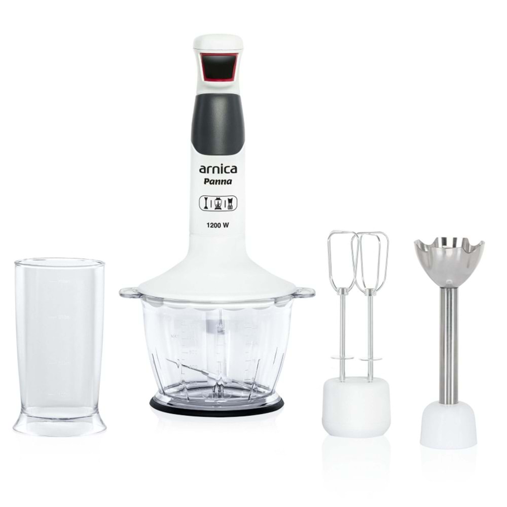 ARNİCA PANNA STICK BLENDER SET WHITE