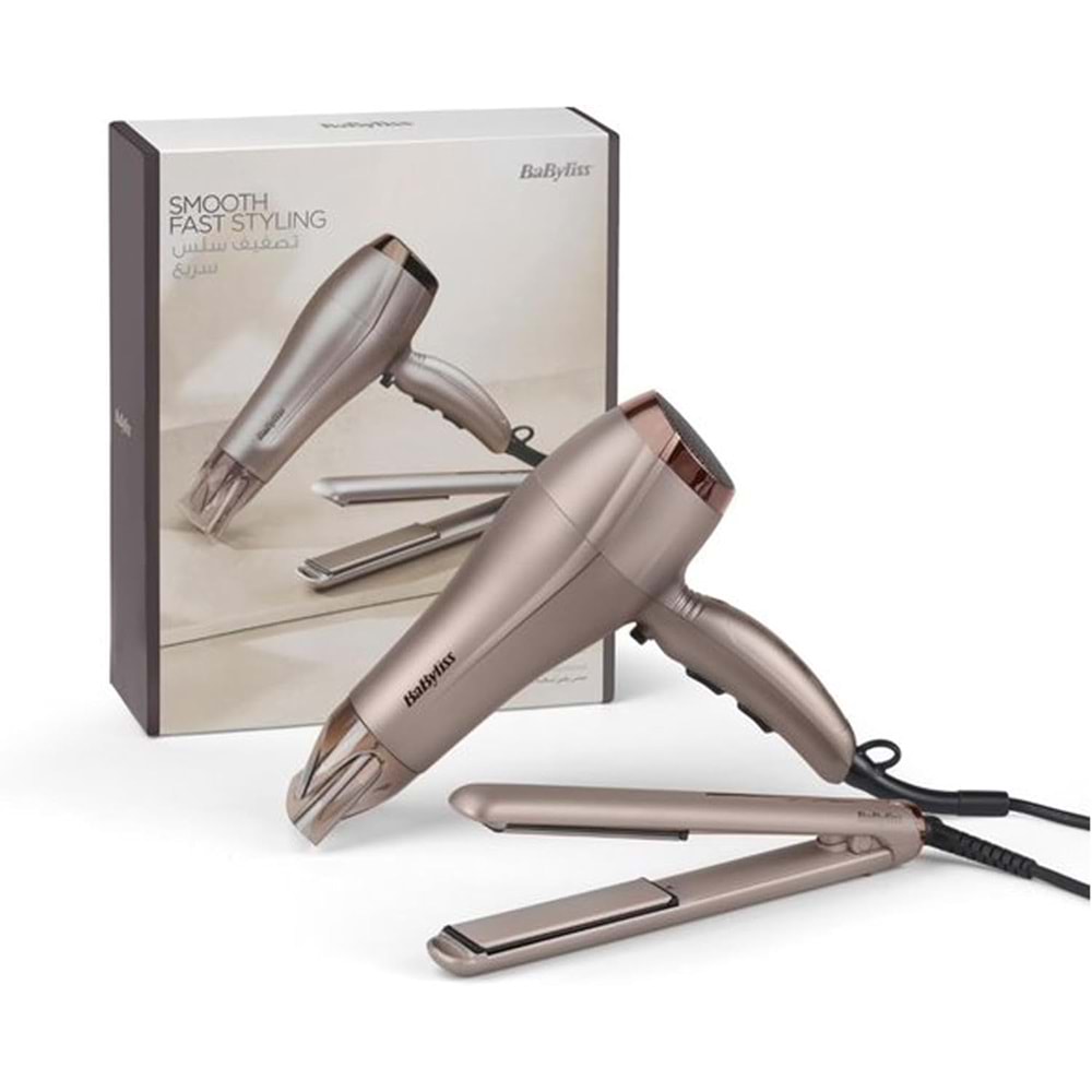 BABYLISS SAÇ KURUTMA VE DÜZLEŞTİRİCİ SET