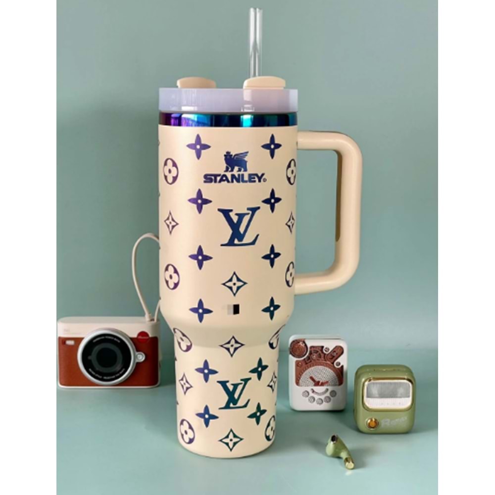 STANLEY QUENCHER LOUISE VUITTON BEYAZ