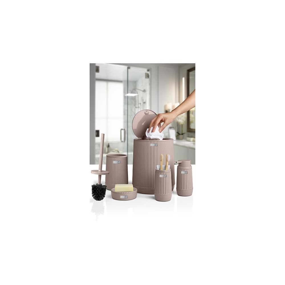 BANYO SETİ NİDA KAHVERENGİ