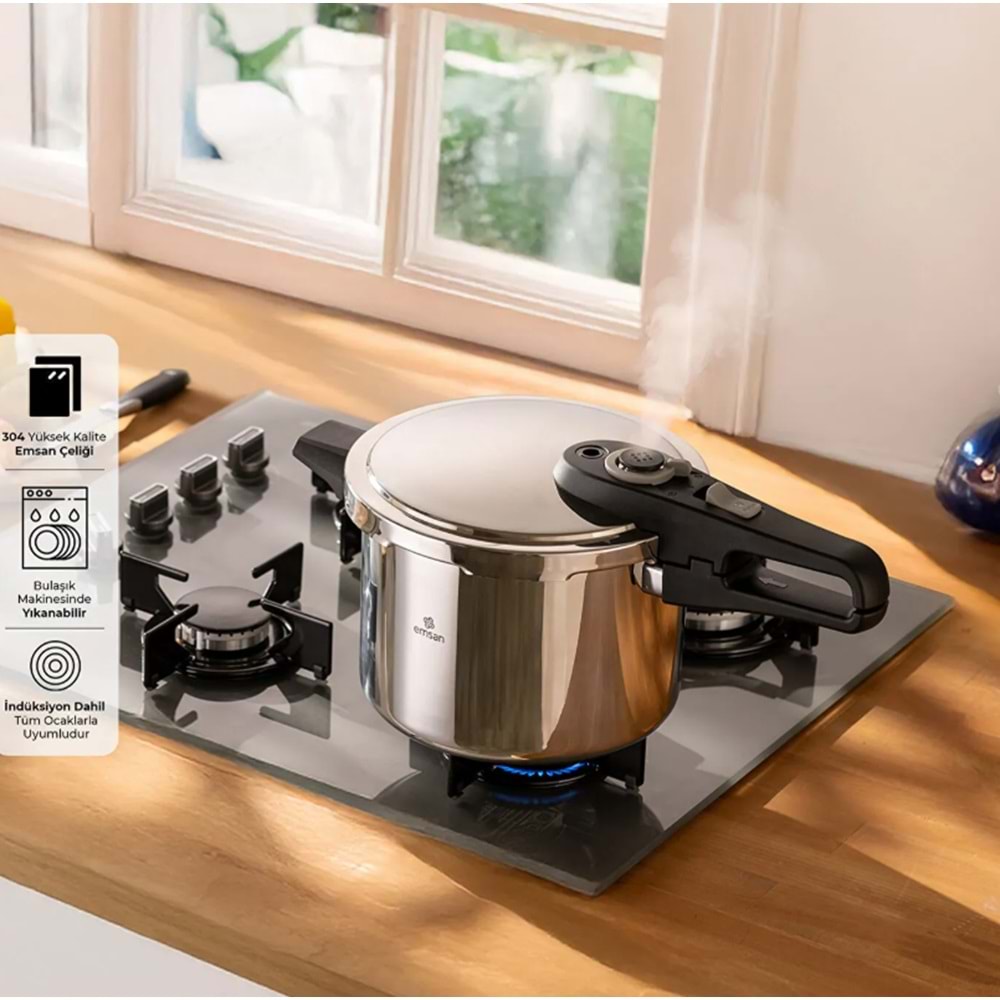 EMSAN FAST COOKER 6 LT DÜDÜKLÜ