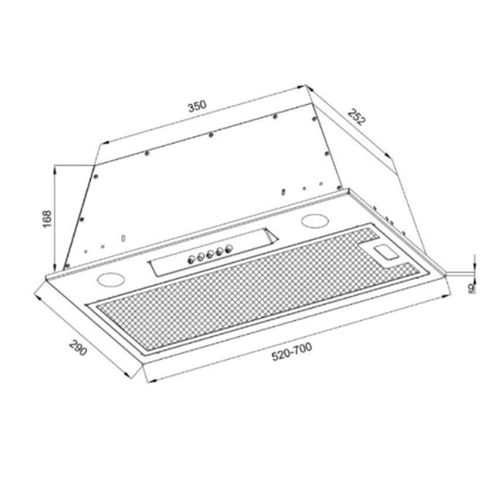 SAMSUNG FULL ANKASTRE ASPİRATÖR