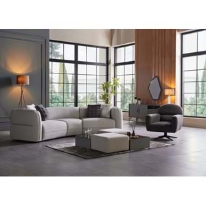 MONDI ALESSA ÜÇLÜ C KOLTUK GRİ