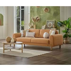 MONDI BOHEMY ÜÇLÜ KOLTUK OLMO HARDAL DÜZ