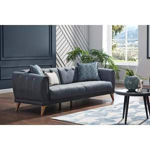 MONDI LAVIN ÜÇLÜ KOLTUK SOMON BATIK DÜZ