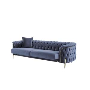 MONDI DOLCE GOLD ÜÇLÜ KOLTUK SAX MAVİ