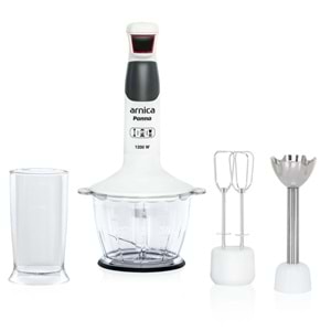 ARNİCA PANNA STICK BLENDER SET WHITE