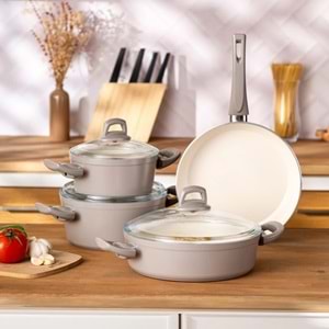 EMSAN CRYSTAL TENCERE SERİ BEJ