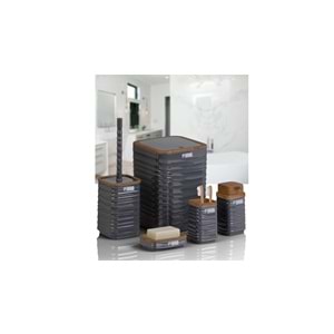 BANYO SETİ LUNA AHŞAP ANTRASİT