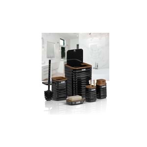 BANYO SETİ LUNA AHŞAP SİYAH