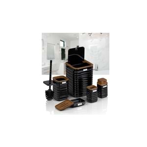 BANYO SETİ LUNA AHŞAP SİYAH