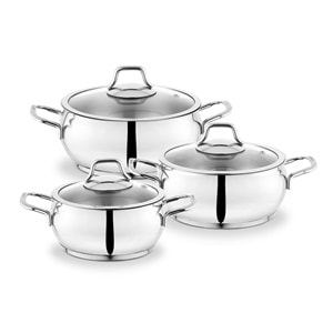 SCHAFER COOKHAUS ÇELİK TENCERE SETİ-6 PARÇA