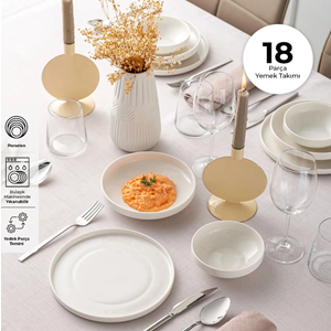 EMSAN AKİS 18 PARÇA YEMEK TAKIMI