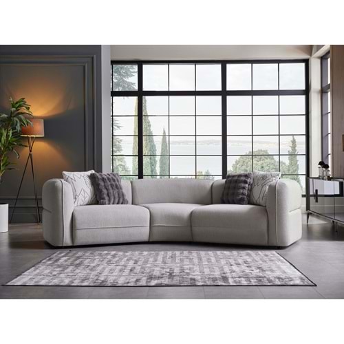 MONDI ALESSA ÜÇLÜ C KOLTUK GRİ