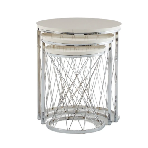 MONDİ DOLCE ZİGON SEHPA KROM KAPLAMA