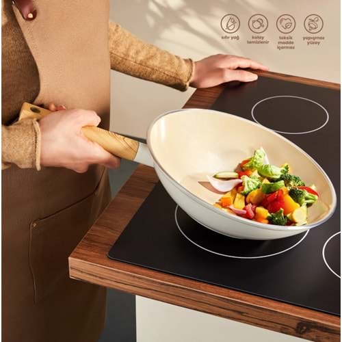 EMSAN SWİSS CRYSTAL 28 CM WOK