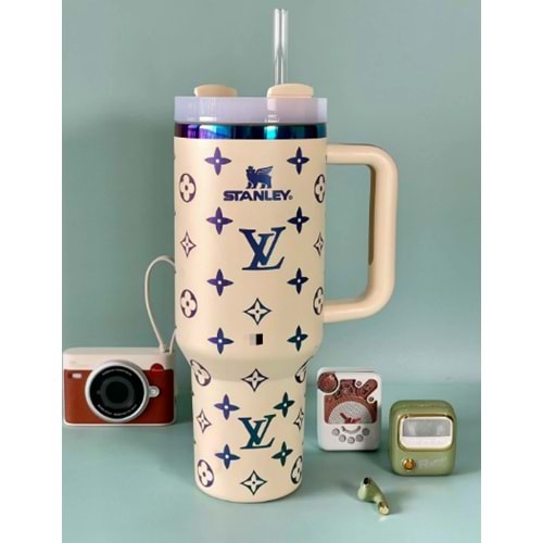 STANLEY QUENCHER LOUISE VUITTON BEYAZ