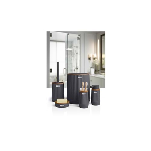 BANYO SETİ NİDA AHŞAP ANTRASİT