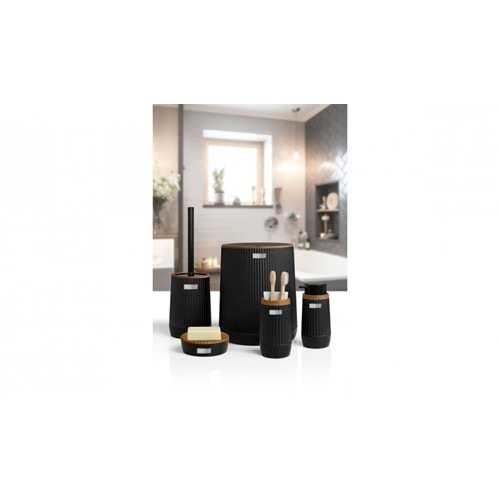 BANYO SETİ NİDA AHŞAP SİYAH