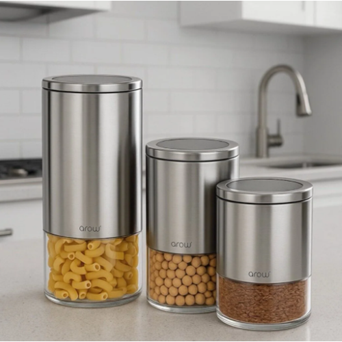 AROW INOX 3LÜ KAVANOZ SETİ