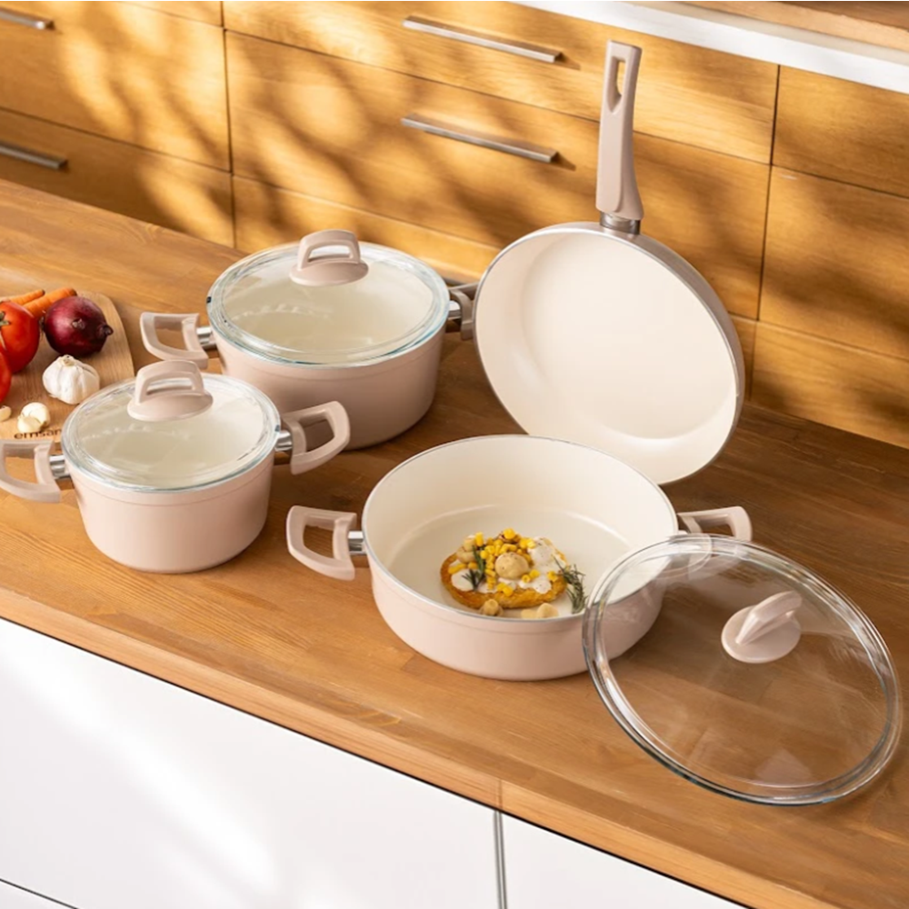 EMSAN CRYSTAL TENCERE SERİ ROSE