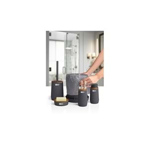BANYO SETİ NİDA AHŞAP ANTRASİT