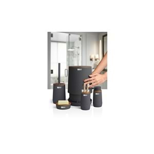 BANYO SETİ NİDA AHŞAP ANTRASİT