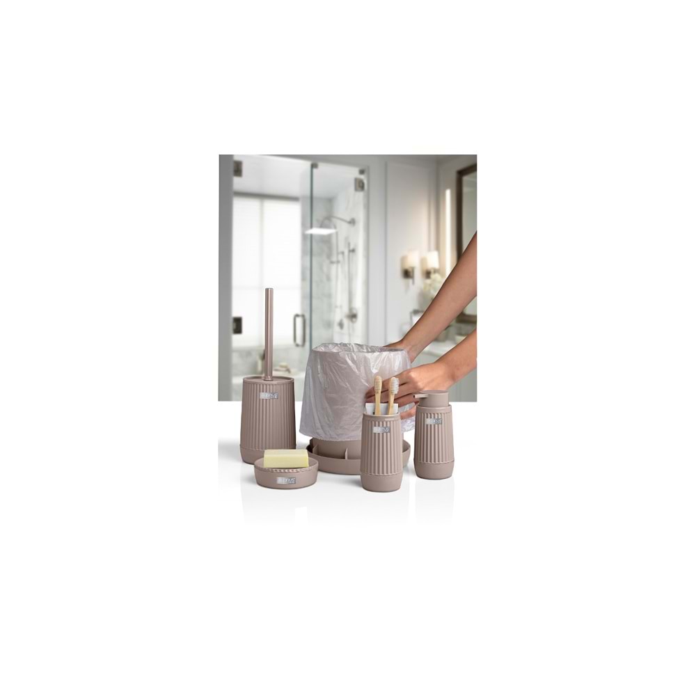 BANYO SETİ NİDA KAHVERENGİ