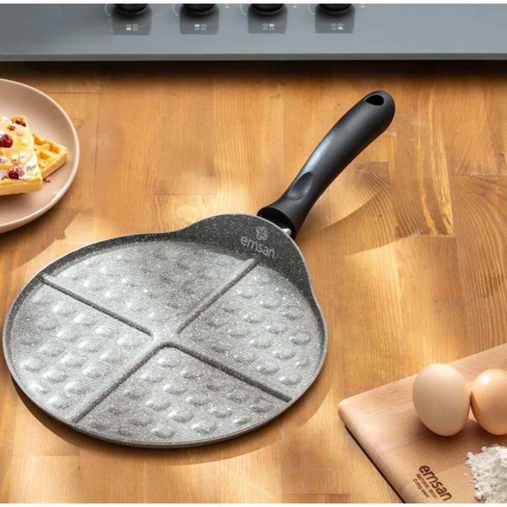 EMSAN ROSA 26 CM GRANİT WAFFLE TAVASI